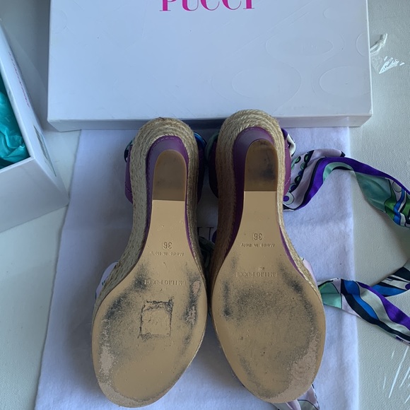 Emilio Pucci wedge sandals - Picture 3 of 10